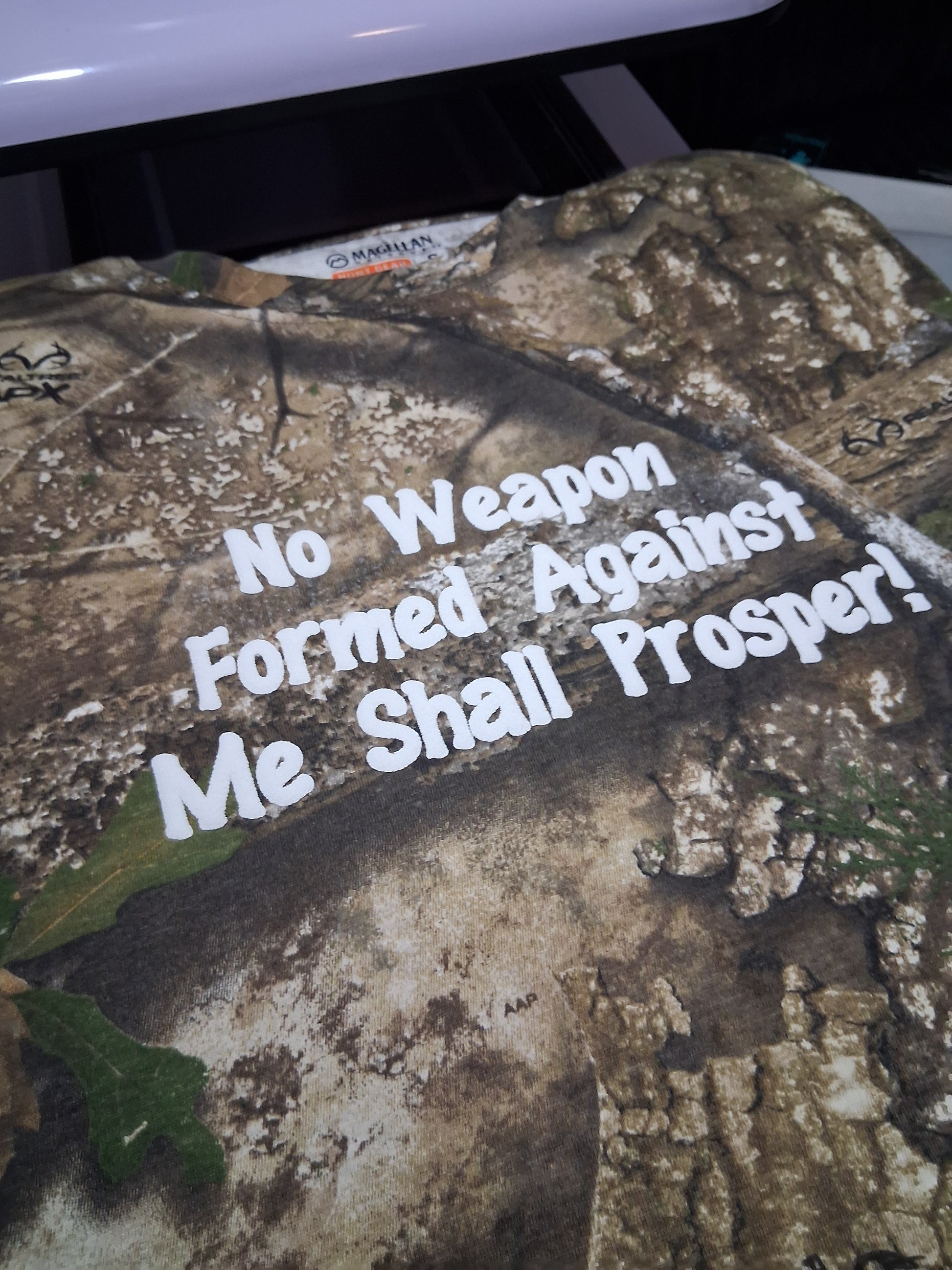 No Weapon Formed Against Me t-shirt